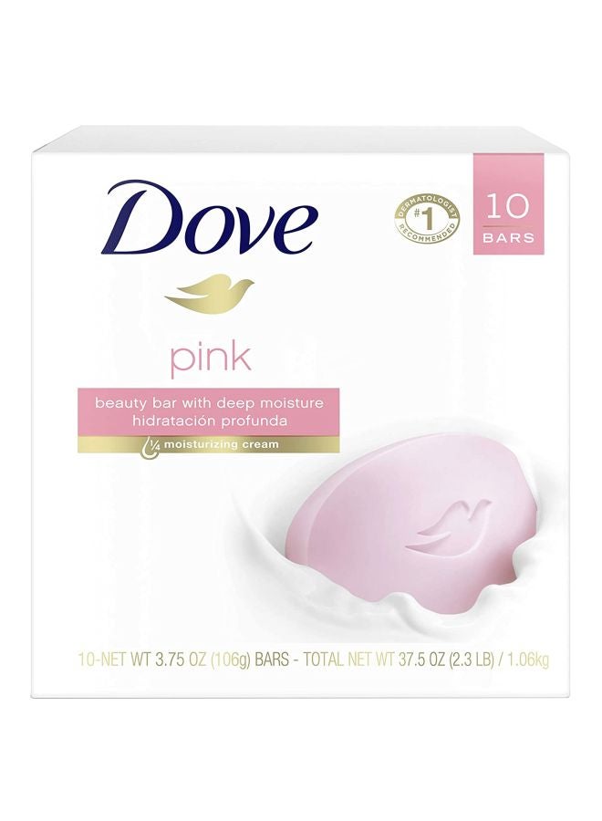 Dove Pack Of 10 Rosa Beauty Bar Soap Pink 113x10grams - Image 2