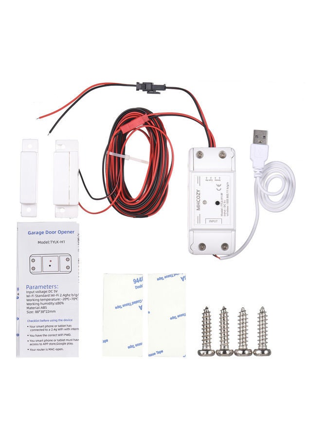 Generic - WIFI Intelligent Garage Door Opener Controller White - Image 1