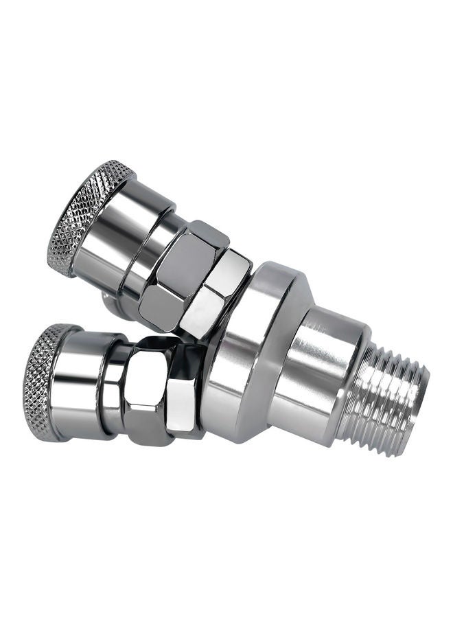 3-Way Manifold Air Compressor Splitter Silver - Image 3