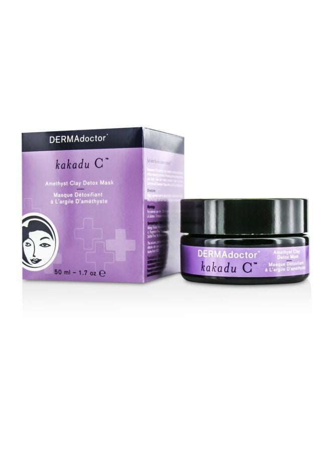 DERMAdoctor Kakadu C Amethyst Clay Mask, 50 ml Black/Purple 50ml - Image 5