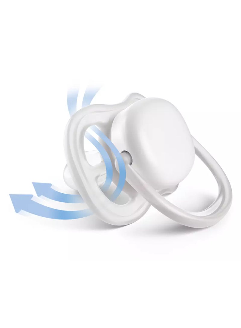 PHILIPS AVENT - 2-Piece Ultra Air Night Soft Pacifier Set Blue - Image 1