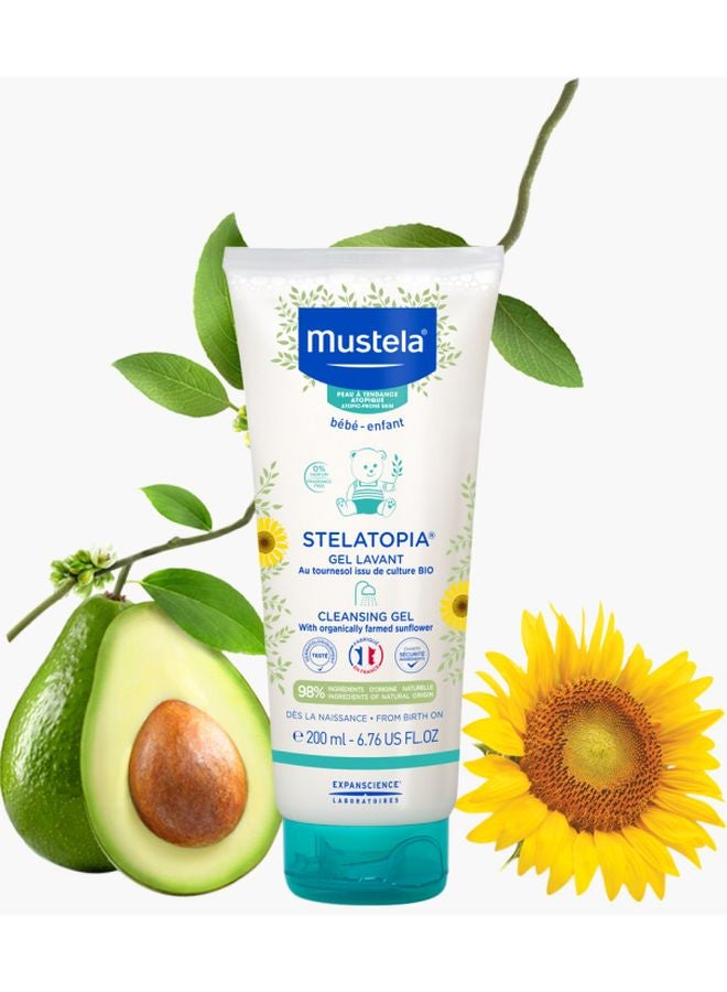 Mustela Stelatopia Cleansing Gel With Sunflower - Image 3