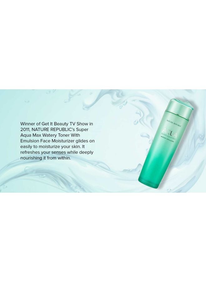NATURE REPUBLIC - Super Aqua Max Watery Emulsion Green 150ml - Image 1