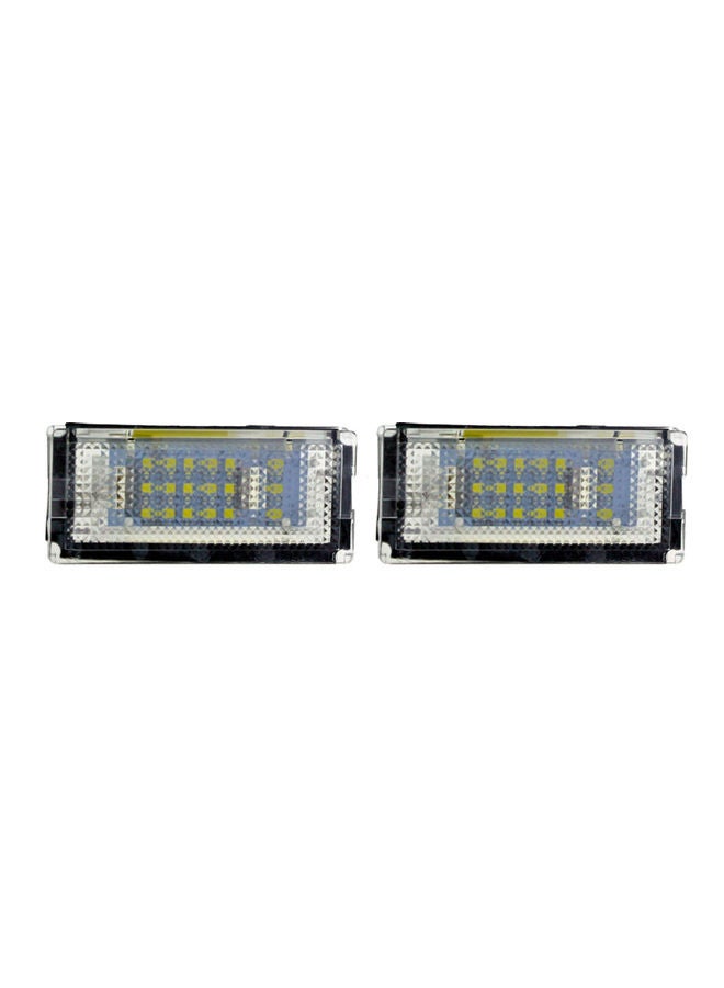 Generic 2-Piece Replacement LED License Number Plate Light Set For BMW E46 - Image 1