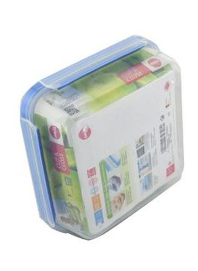 emsa Square Clip And Close Food Container Clear/Blue 850ml - Image 3