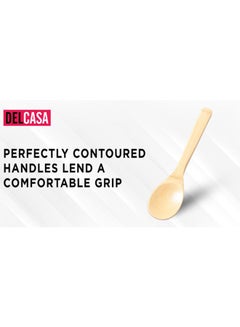 DELCASA 5-Piece Bamboo Utensil Set Natural 33x31x19.5cm  - Image 3