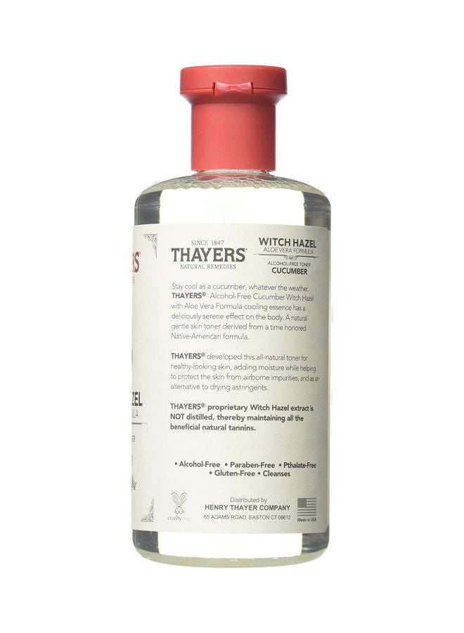 THAYERS Witch Hazel Toner With Aloe Vera Formula Alcoholfree Cucumber 12 Oz Pack Of 3 Clear 3x355ml - Image 3