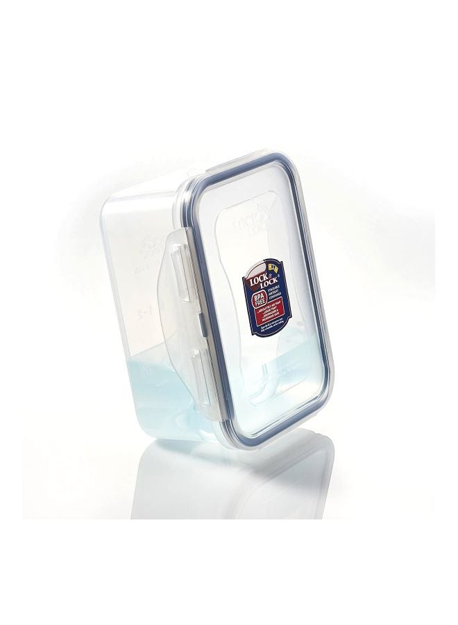 LocknLock Rectangular Short Food Container With Divider Clear/Blue 151x108x58mm  - Image 2