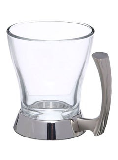 REGENT 6-Piece Onda Stainless Steel Tea Mug Set 230 ml Clear/Silver  - Image 2