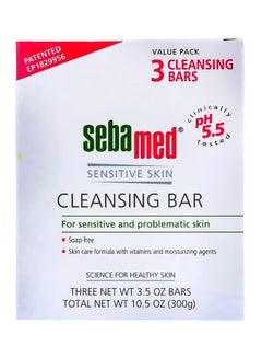 Sensitive Skin Cleansing Bar 3 Pack (10.5 Ounce) - Hypoallergenic And Dermatologist Recomded. No Detergents That May Irritate Skin Conditions White 100grams - v1621100361/N23958199A_1