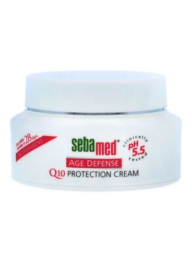 Sebamed Face And Neck Age Defense Q10 Protection Cream Reduces The Appearance Of Wrinkles And Fine Lines 169 Fluid Ounces (50 Milliliters) Set Of 2 Value Pack White 50ml - Image 1