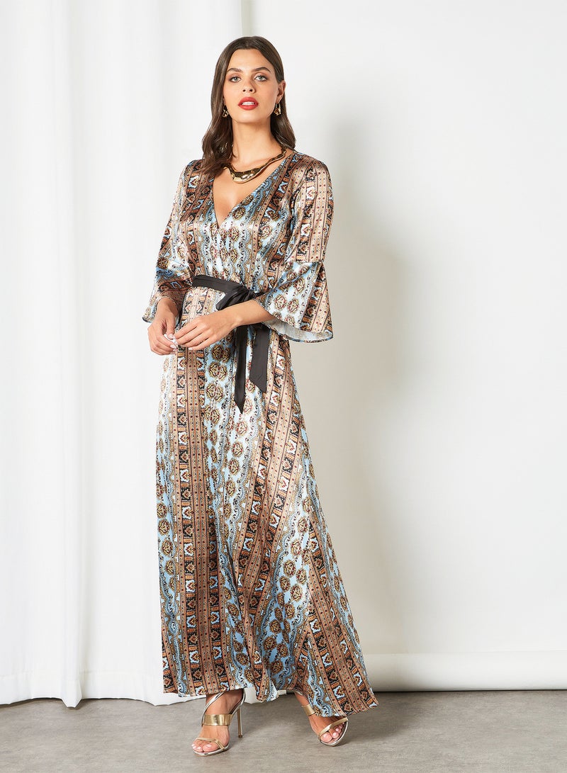 Chi-Chi London - Amanda Printed Dress Multi - Image 1