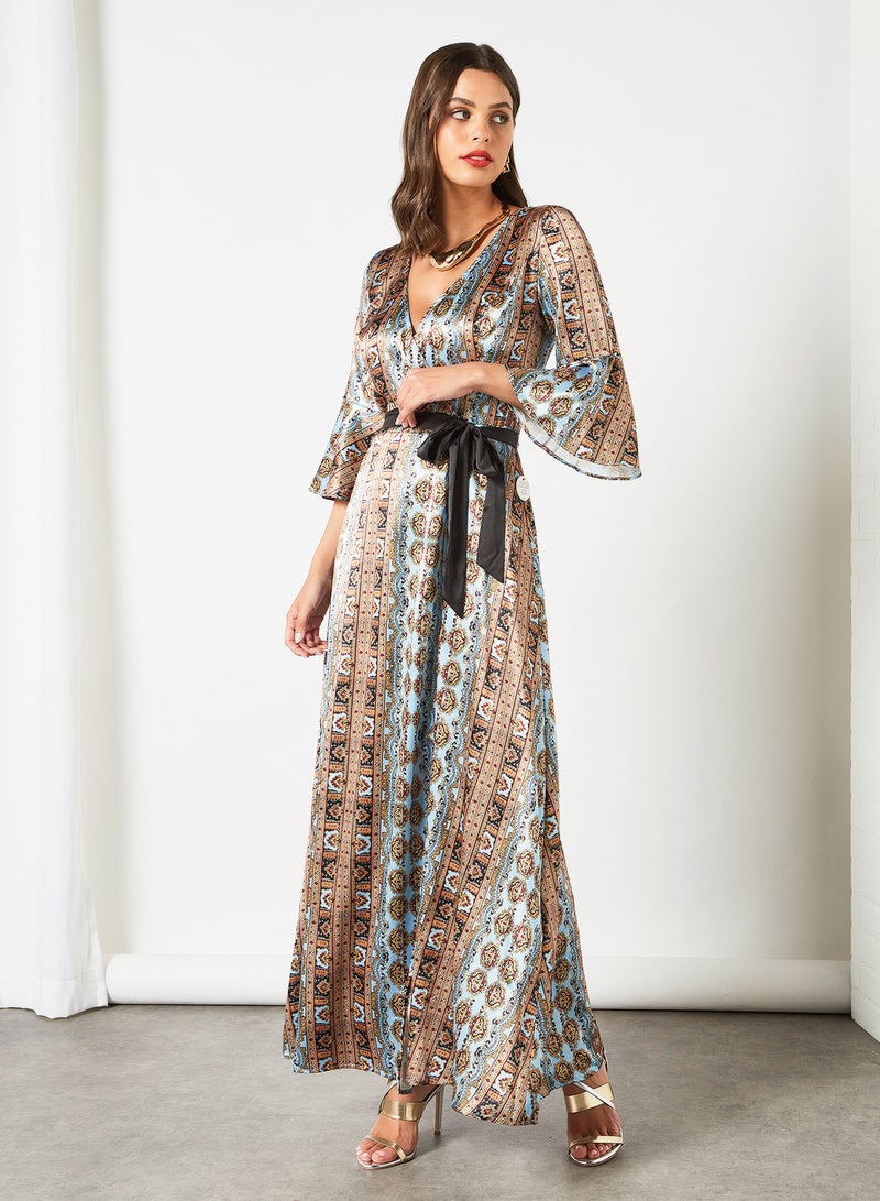 Chi-Chi London - Amanda Printed Dress Multi - Image 1