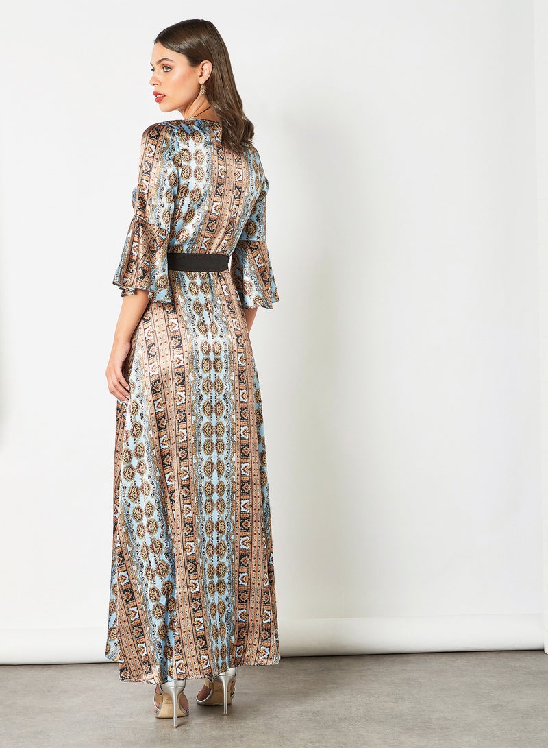 Chi-Chi London - Amanda Printed Dress Multi - Image 1