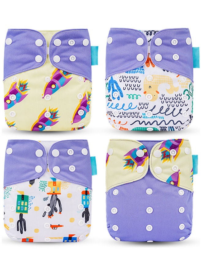 4-Piece Washable Cloth Diaper Set - Image 1