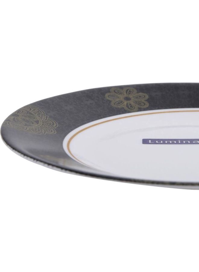 Luminarc Essence Zareen Dessert Plate White/Black/Gold 20cm  - Image 2