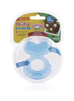 Nuby Silicone Teether With Bristles - Blue  - Image 3