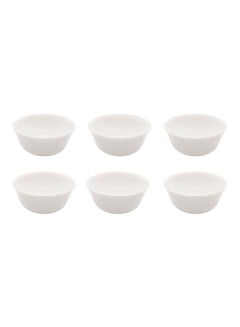 6-Piece Value Pack Evolution Peps Bowl Set White 12x5.3cm