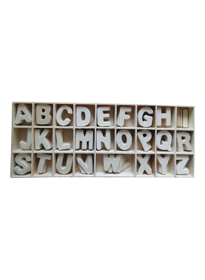 156-Piece Wooden Alphabet Set - Image 1