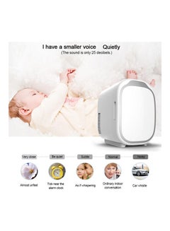 Generic Portable Home Refrigerator 6.0 L CZBX06XQQ5 White/Silver  - Image 2