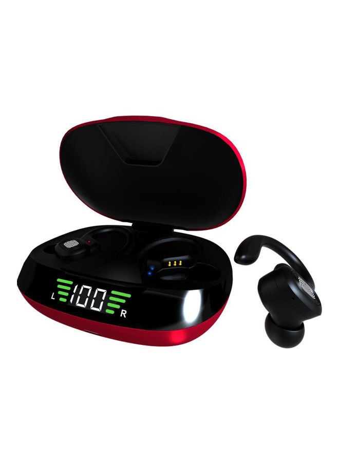سماعة أذن VV2 BT5.0 مع علبة شحن أحمر وأسود - Image 1