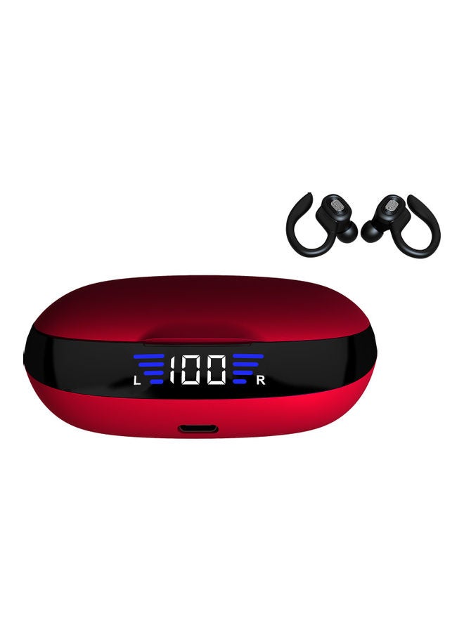 سماعة أذن VV2 BT5.0 مع علبة شحن أحمر وأسود - Image 2