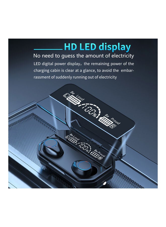 A16 BT TW Earbuds With Charging Case Black