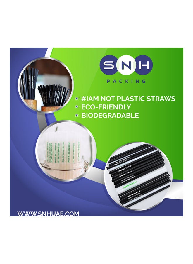 إس إن إتش 100 قطعة من المصاصات غير البلاستيكية - Image 4