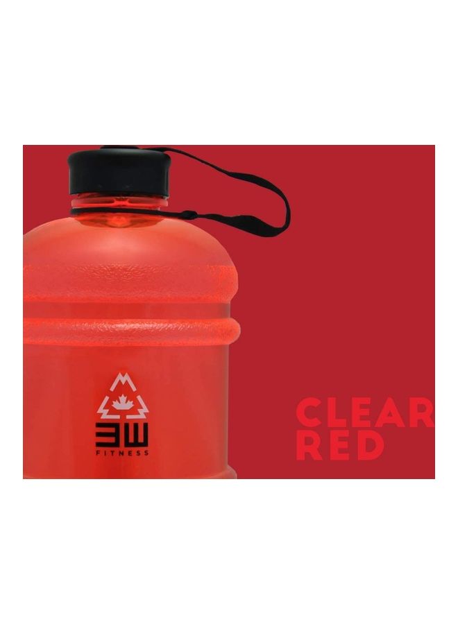 3W Healthcare 3W Hydrator Bottle - Red, Large Sports Water Bottle, Large Leak Proof Sports Jug with Handle, Wide Mouth Drinking Container, For Fitness, Gym, Office, Biking, Travel, and Outdoor Water Jug Red/Black - Image 4