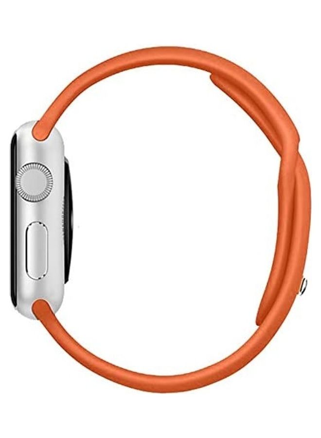 ICS Replacement Band For  Apple Watch Band  42/44 mm Orange - Image 2