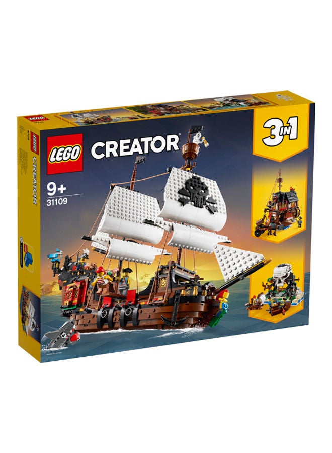 LEGO 31109 3-In-1 Creator Pirate Ship Building Set 9+ Years  - Image 1