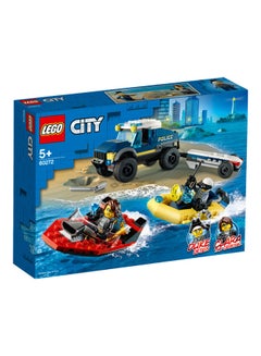 60272 City Police Boat Transport Building Set 5+ Years
