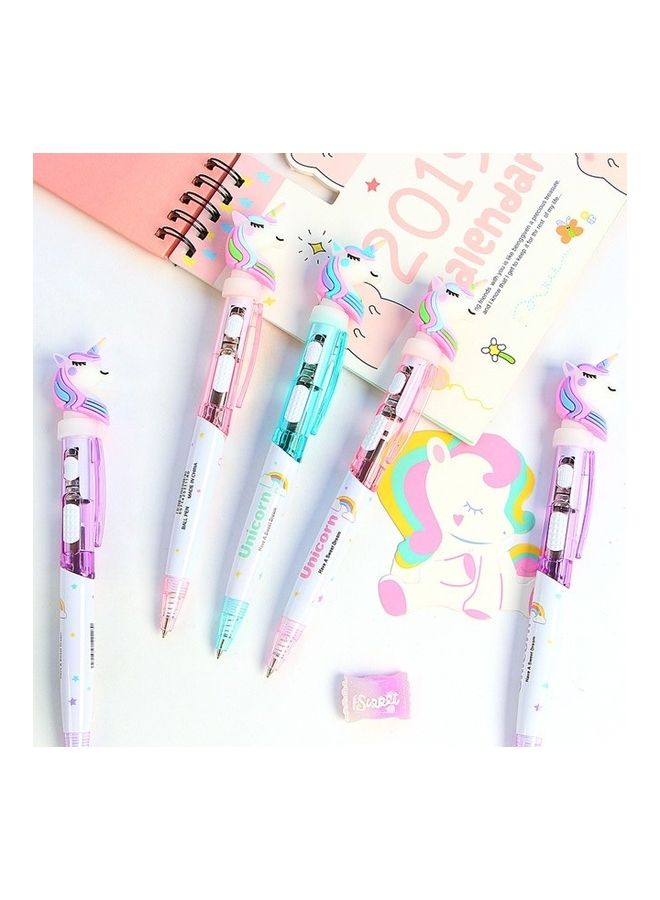 وي هابي مجموعة أقلام كتابة رفيعة بتصميم يونيكورن مكوّنة من 24 قطعة متعدد الألوان - Image 2