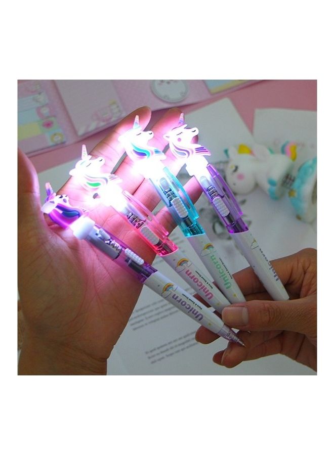 وي هابي مجموعة أقلام كتابة رفيعة بتصميم يونيكورن مكوّنة من 24 قطعة متعدد الألوان - Image 4