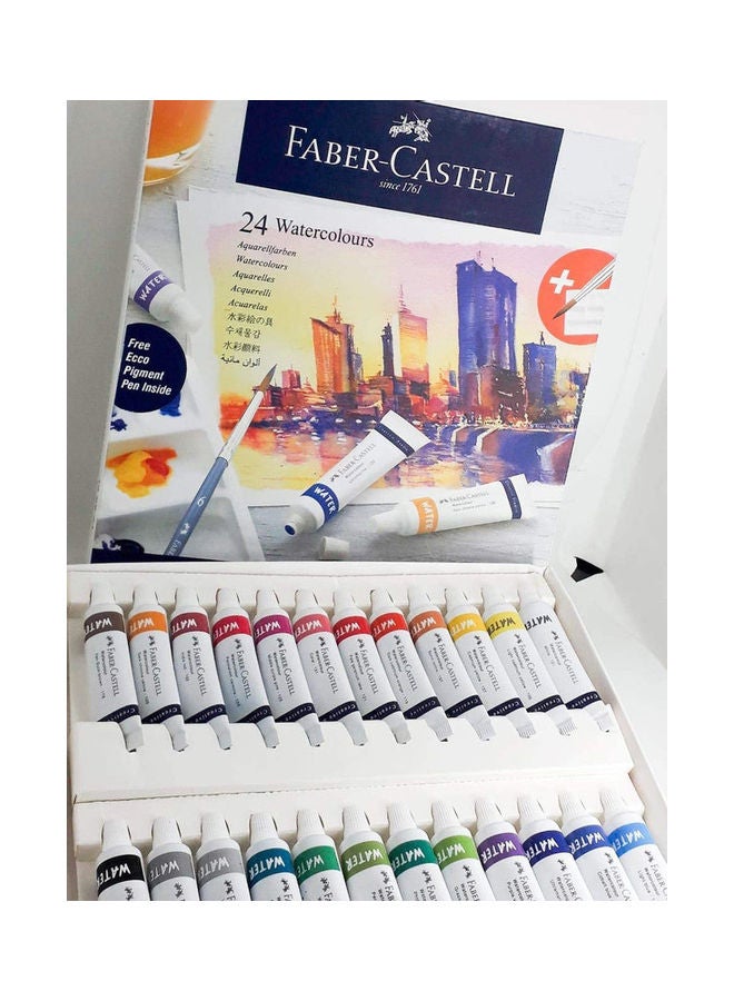 24-Piece Water Colours Set Multicolour