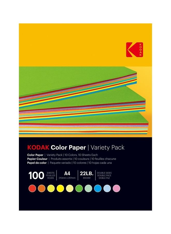 Kodak 100 Sheets Color Paper - Image 1