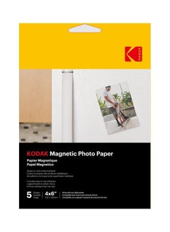 Kodak 5 Sheets Magnetic Photo Paper a6  - Image 1