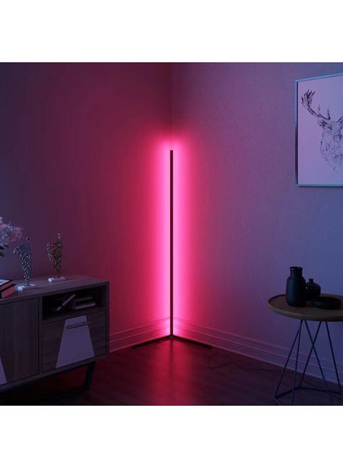 LED Floor Ambient Background Light Black 147cm