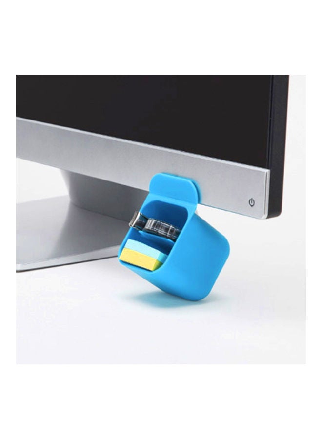 Generic Computer Monitor Pencil Pen Holder Blue  - Image 2