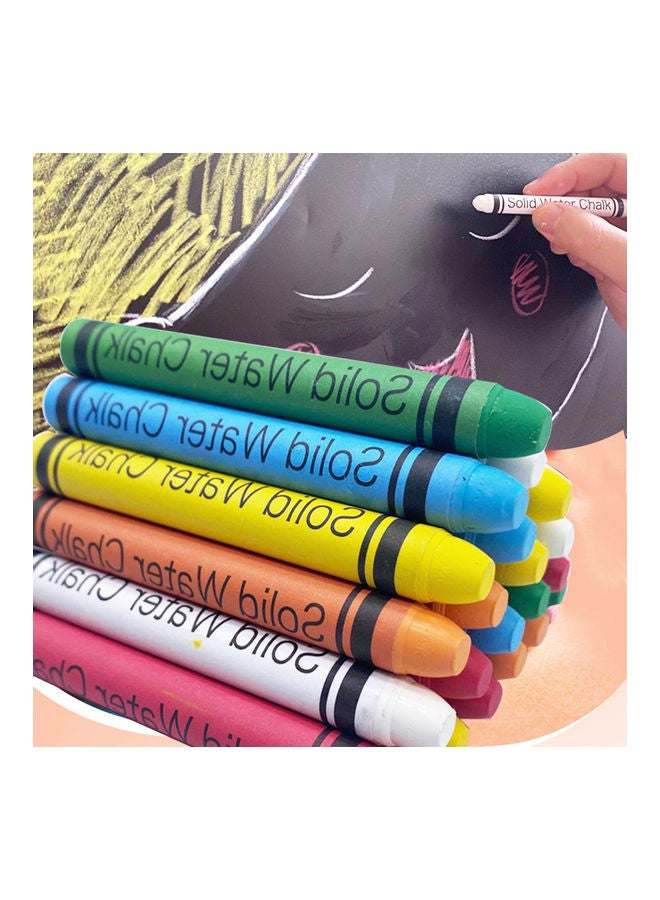 Generic 20-Piece Water-soluble Dustless Chalk Set Multicolour  - Image 4
