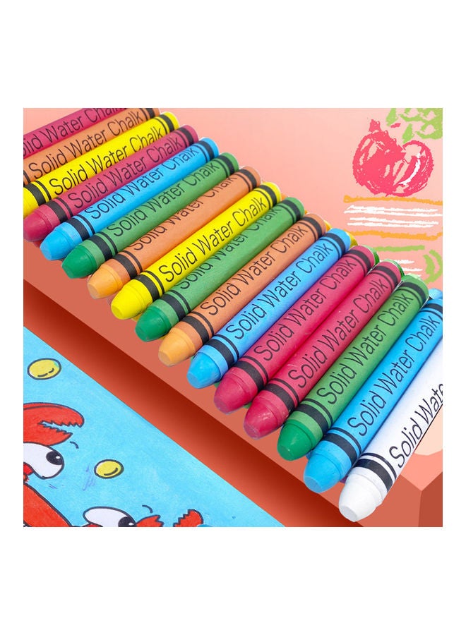 Generic 20-Piece Water-soluble Dustless Chalk Set Multicolour  - Image 5