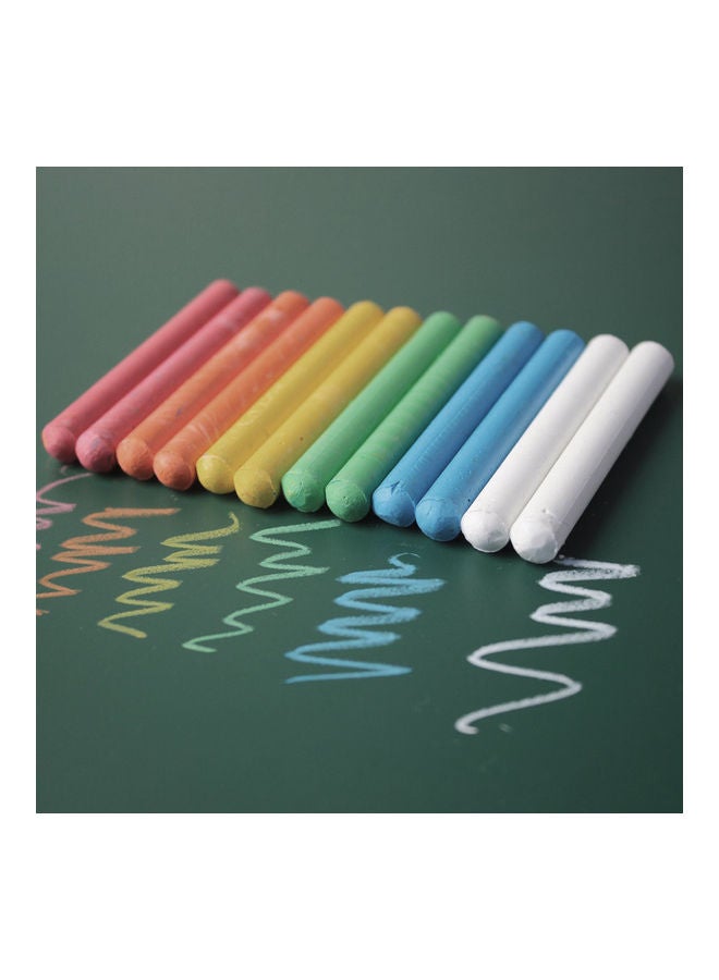 Generic 12-Piece Dustless Drawing Painting Chalk Set Multicolour  - Image 1