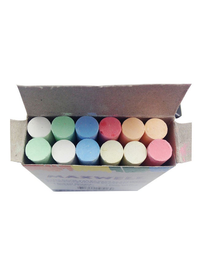 Generic 12-Piece Dustless Drawing Painting Chalk Set Multicolour  - Image 5