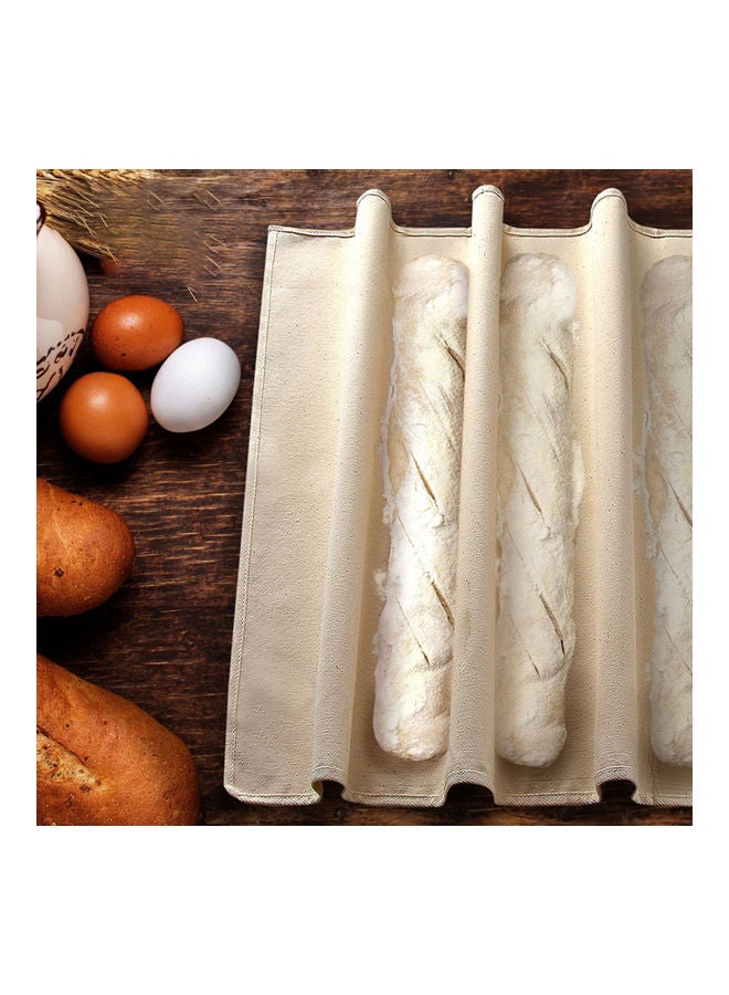Proofing Bread Baguette Baking Mat Beige  - Image 2