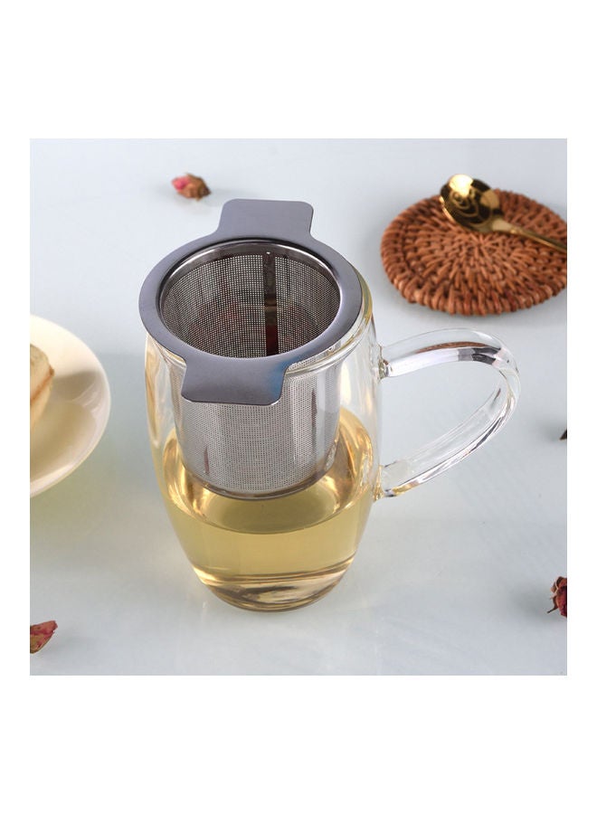 Stainless Steel Tea Infuser with Cover Strainer Filter Percolator Silver - Image 4