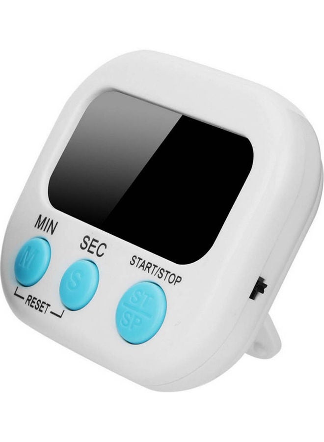 LCD Display Home Kitchen Timer White  - Image 1