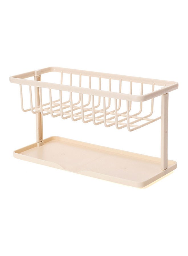 Double-layer  Sponge Brush Bottle Rack Beige  - Image 1
