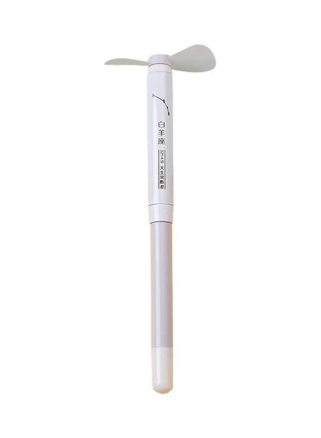 Generic Ballpoint Pen with Handheld Mini Fan White 