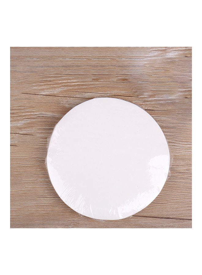 100-Piece Non Sticky Baking Paper White - Image 4