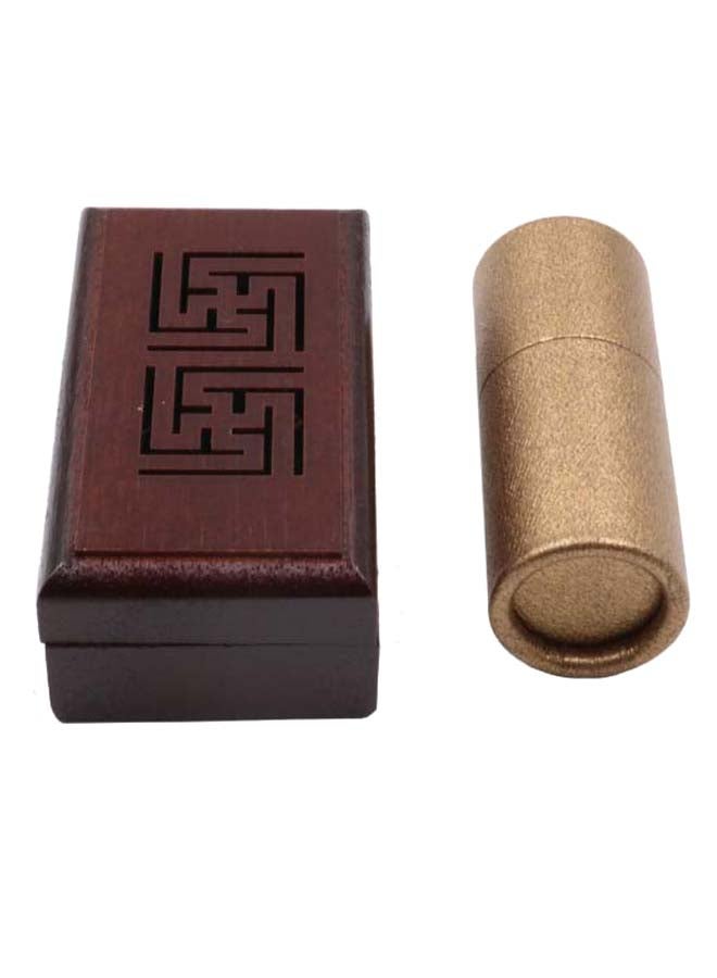 Bakhoor BoSidin Wooden Oud Incense Burner Mini Set with Canvas Pocket Brown 4cm  - Image 4